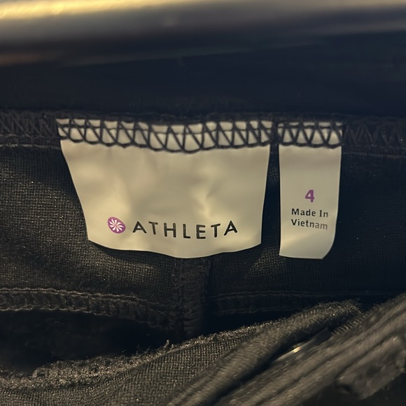 Athleta Women’s Ponte Moto Charcoal Gray leggings - Picture 2 of 5